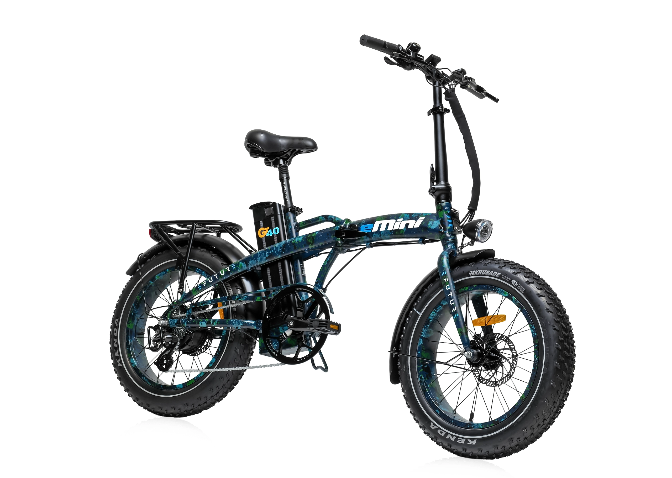 eMini GT40 - Blå CAMO m. Camo Fælge 1 eMini GT40 - Blå CAMO m. Camo Fælge