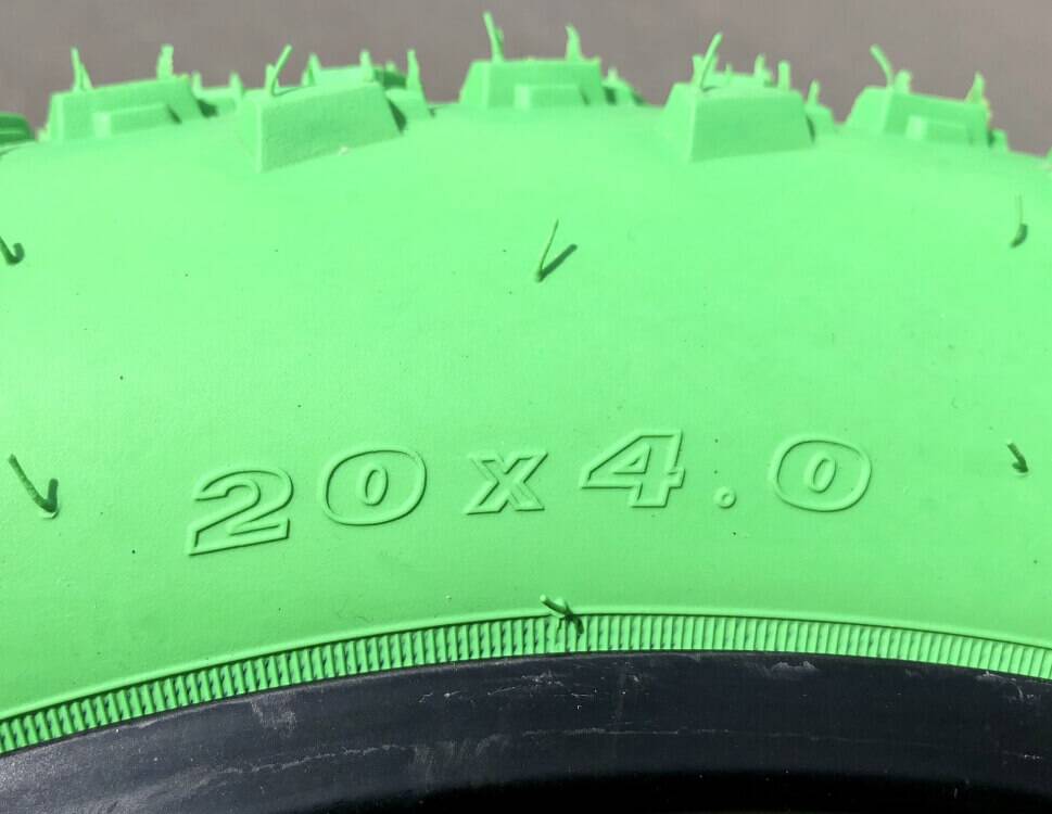 Grøn Fatbike dæk - 20x4 2 Grønt 20x4 Fatbike dæk