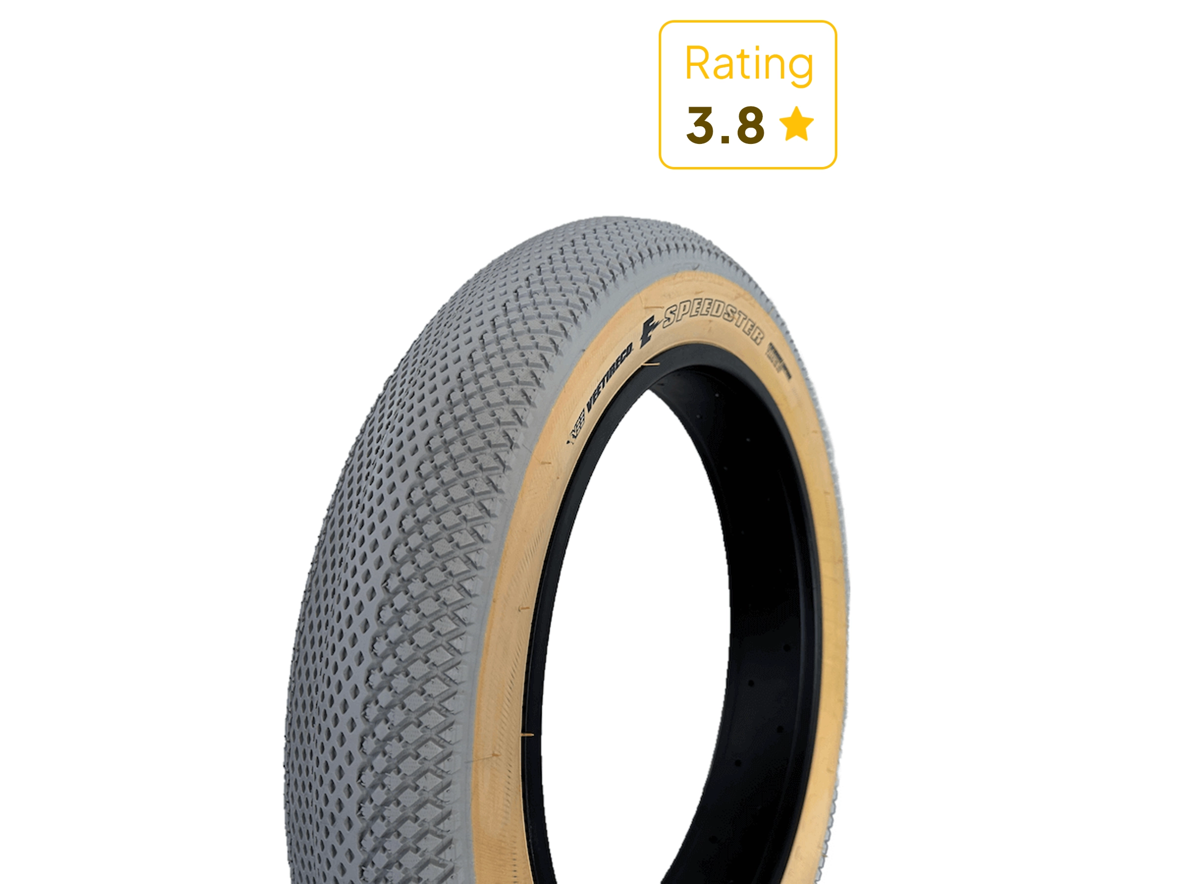 Veetire Speedster 20x4 (Limited) - Grå Fatbike Dæk 1 veetire speedster grå skin wall