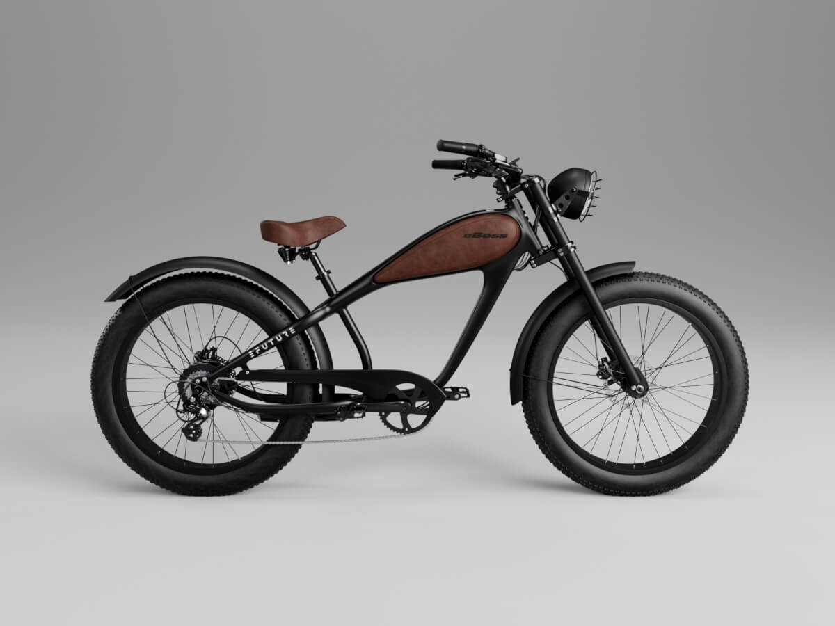 eBoss DC - Sort m. sorte fælge 1 Retro Elcykel