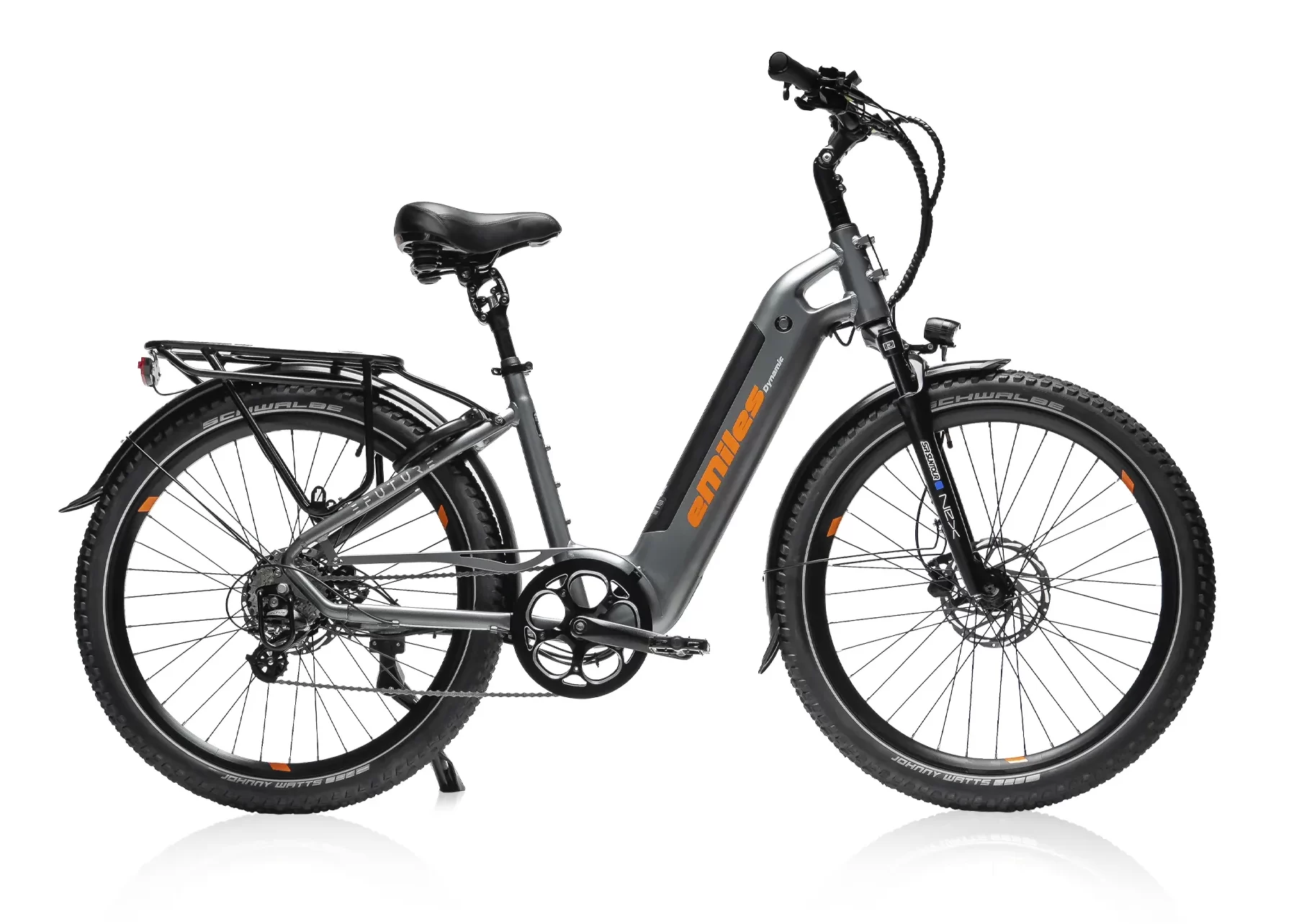eMiles Dynamic - Titanium Grå 9 Efuture Elcykel eMiles Dynamic Titanium Grå Orange Stickers