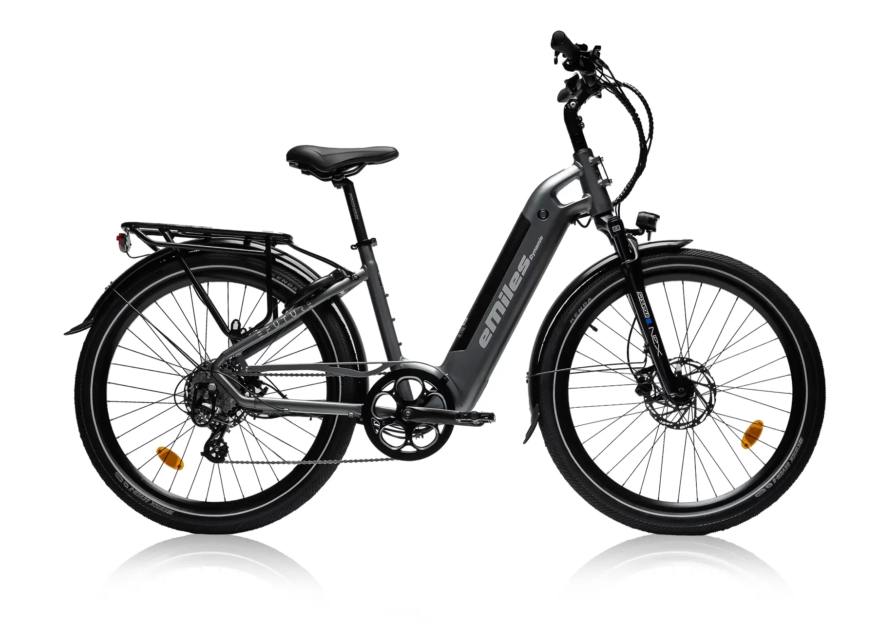 eMiles Dynamic - Titanium Grå 1 Efuture Elcykel eMiles Dynamic Titanium Grå