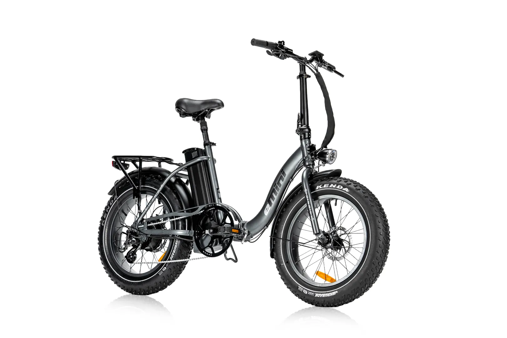 eMini Low GT40 - Grå m. Grå fælge 1 Efuture Elcykel eMini Low Grå